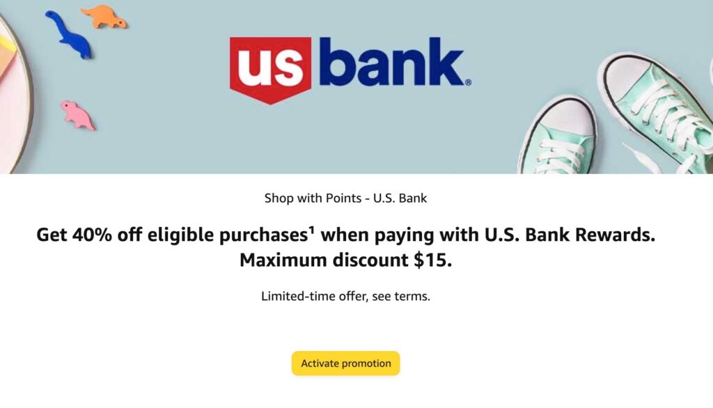 Amazon: Get 40% Off Amazon when Using 1 U.S. Bank - Doctor Of Credit