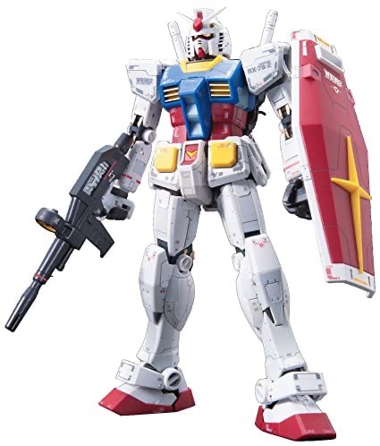 Amazon.com: Bandai Hobby Bandai #01 RX-78-2 Gundam 1/144, Real Grade (BAN163280) : Arts, Crafts & Sewing 模型