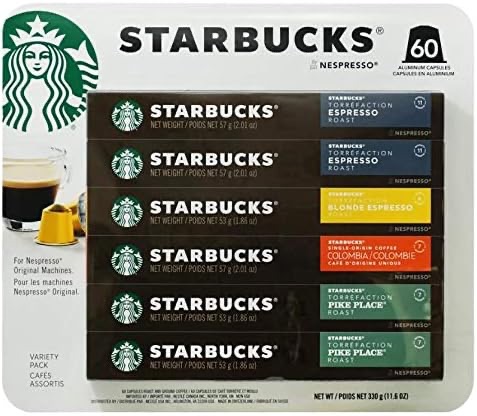 Amazon.com : Starbucks Nespresso Compatible Mix Pack - 60 Capsules : Everything Else