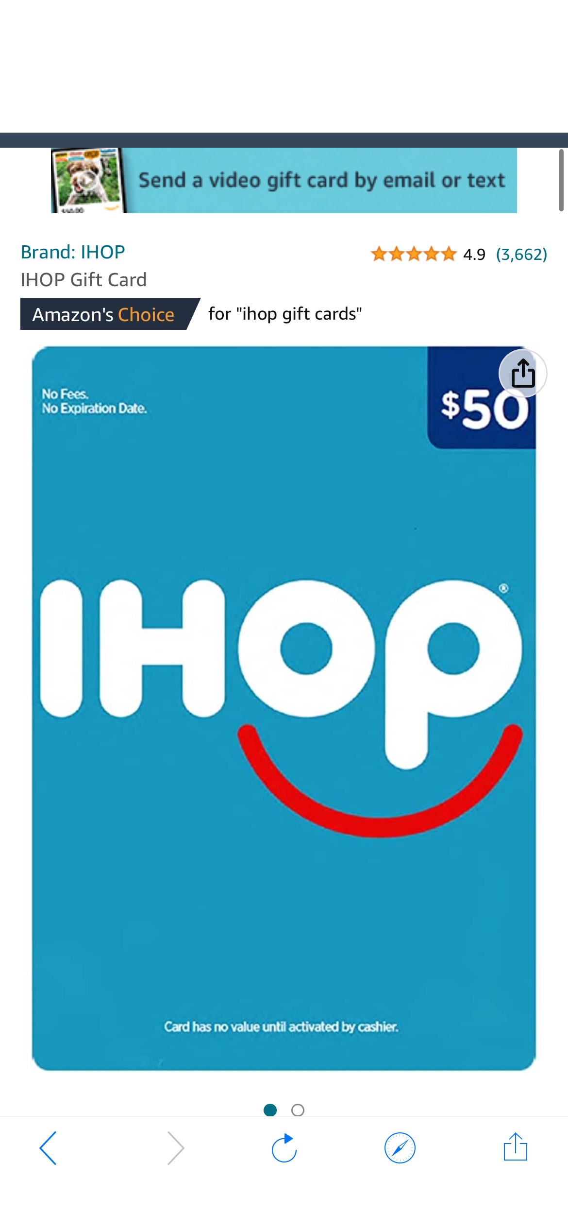 Amazon.com: IHOP Gift Card $50 : Gift Cards