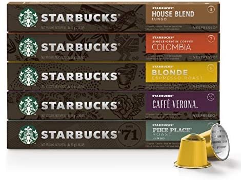 Starbucks by Nespresso, Mild Variety Pack 50-count