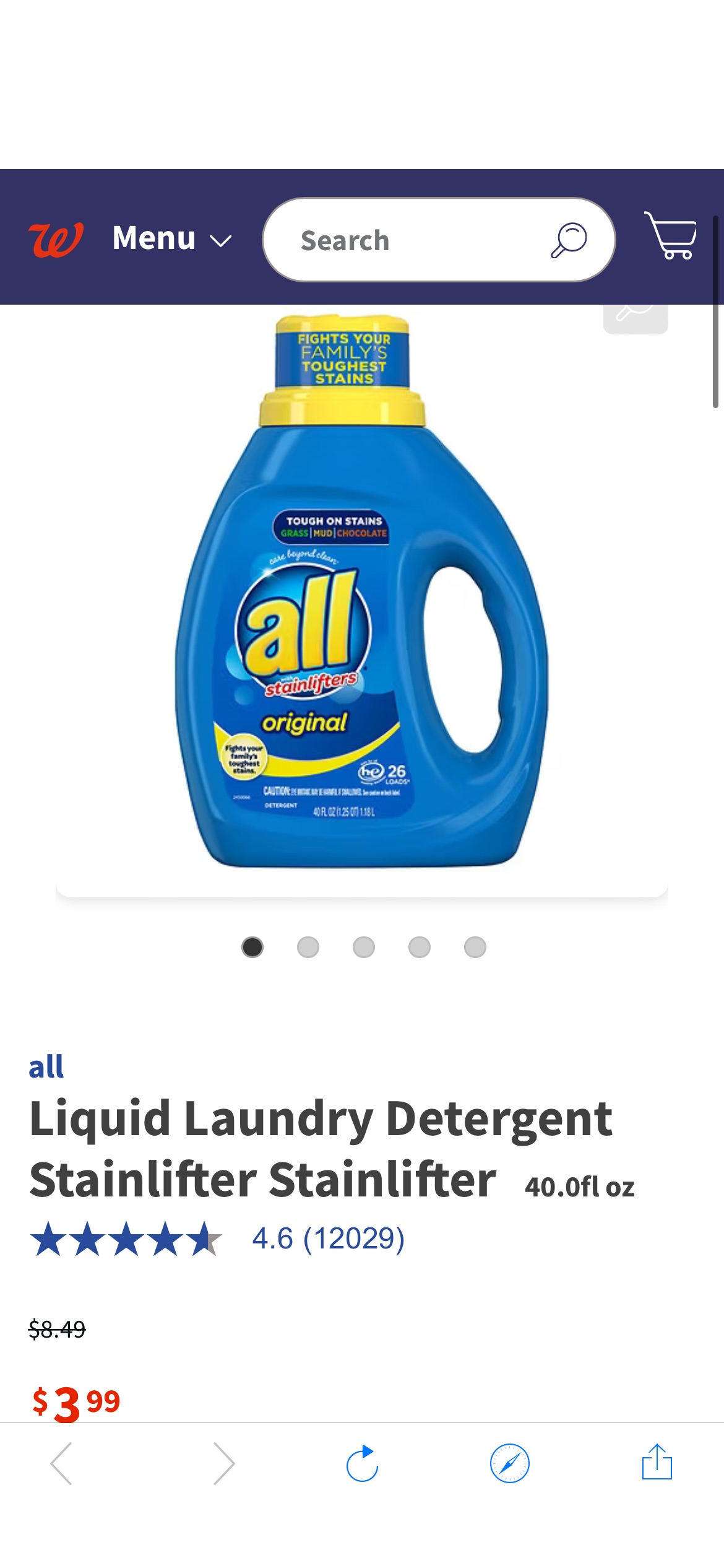 Liquid Laundry Detergent Stainlifter | Walgreens