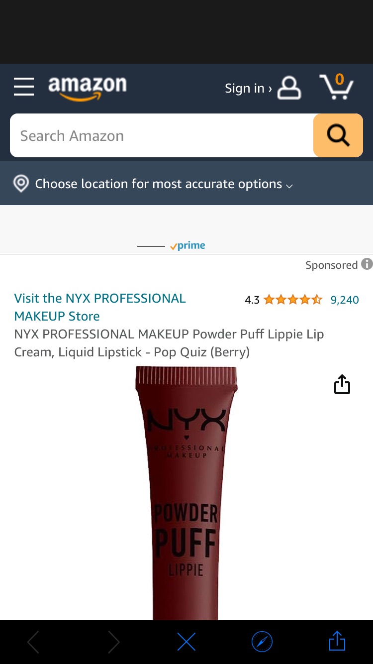 Amazon.com : NYX PROFESSIONAL MAKEUP Powder Puff Lippie Lip Cream, Liquid Lipstick - Pop Quiz (Berry) : Beauty & Personal Care