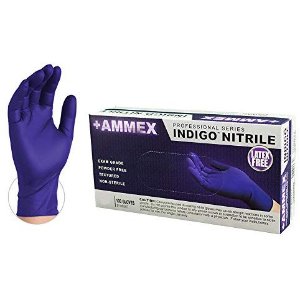 AMMEX Medical Indigo Nitrile Gloves