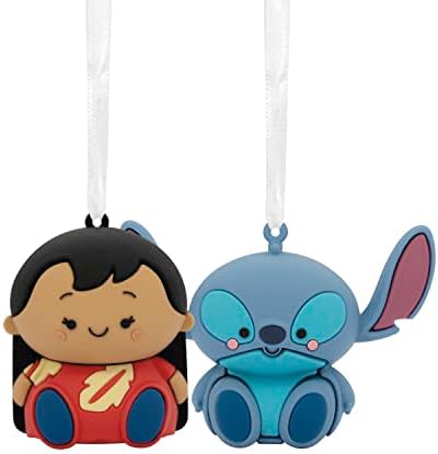 Amazon.com: Hallmark Better Together Disney Lilo &amp; Stitch Magnetic Christmas Ornaments, Set of 2, Shatterproof : Everything Else