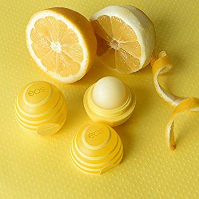 Amazon.com: eos Shea + SPF Sphere Lip Balm - Lemon Twist | SPF 15 and Water Resistant | Deeply Hydrates and Seals in Moisture | Sustainably-Sourced Ingredients | 唇膏