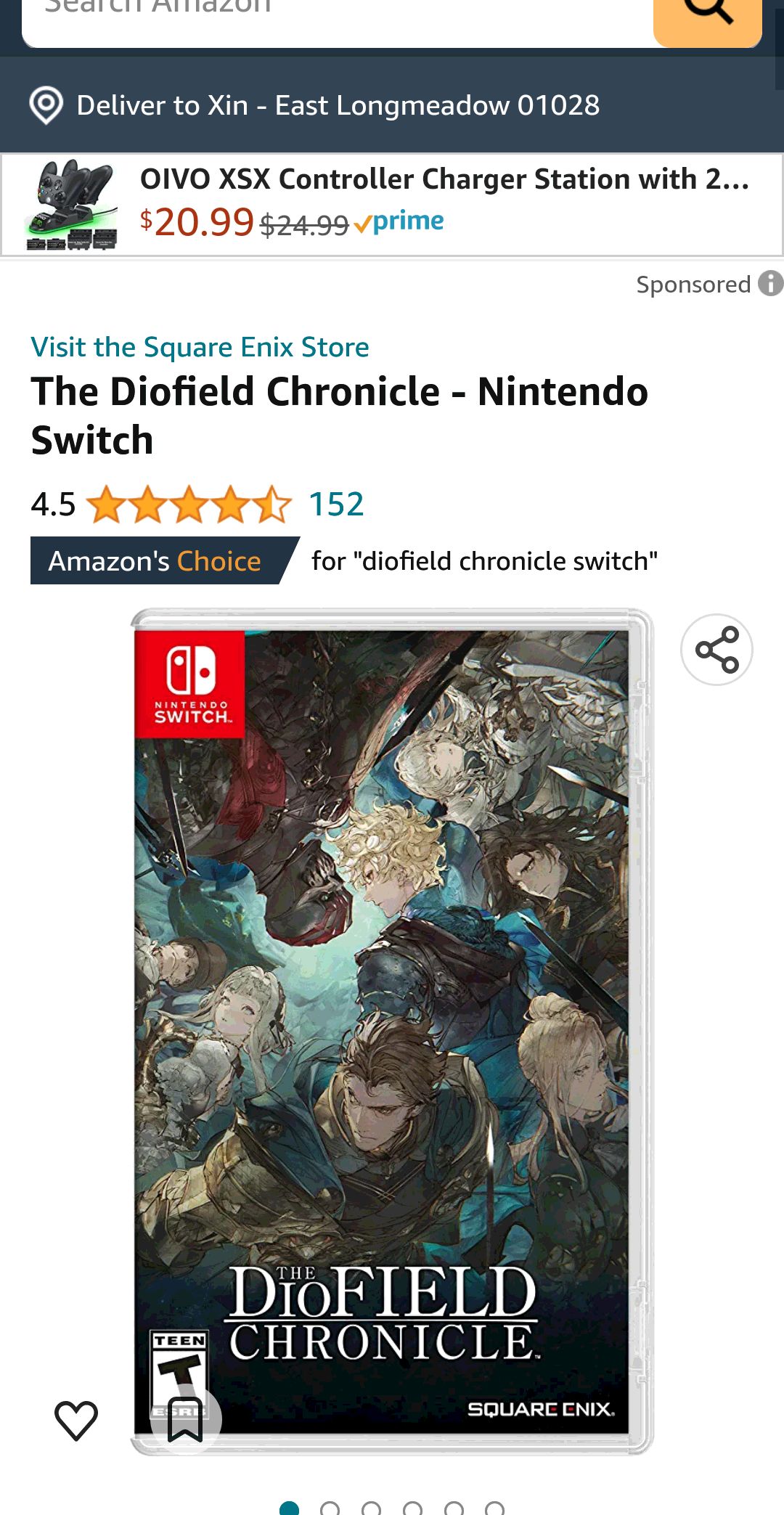 The Diofield Chronicle - Nintendo Switch : Square Enix LLC: Everything Else神领编年史