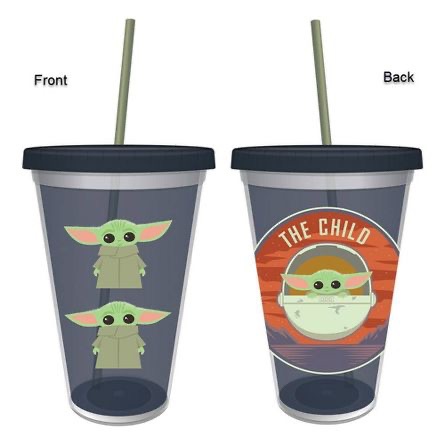 Star Wars The Child Baby Yoda Evolution 16 安士Acrylic Travel Cup : Target