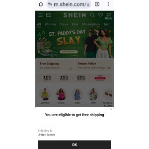  Shein周日限時免邮