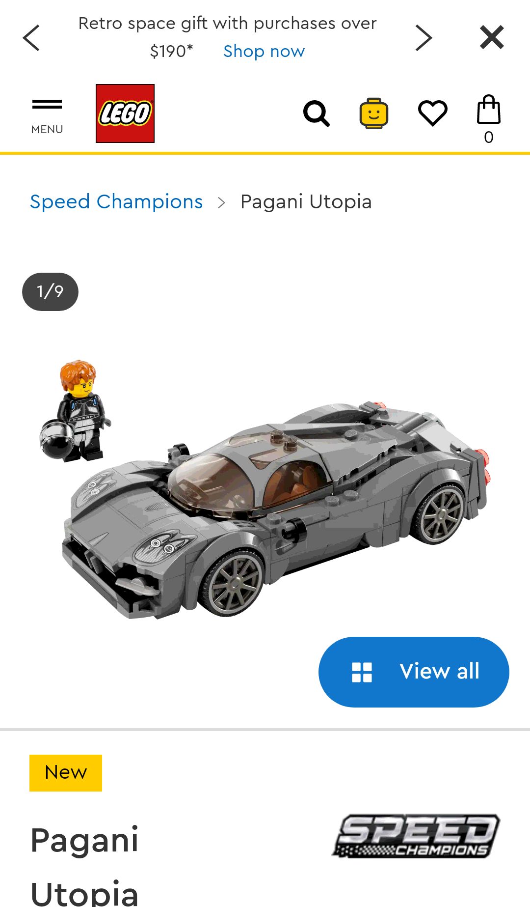Pagani Utopia 76915 | Speed Champions | Buy online at the Official LEGO® Shop US