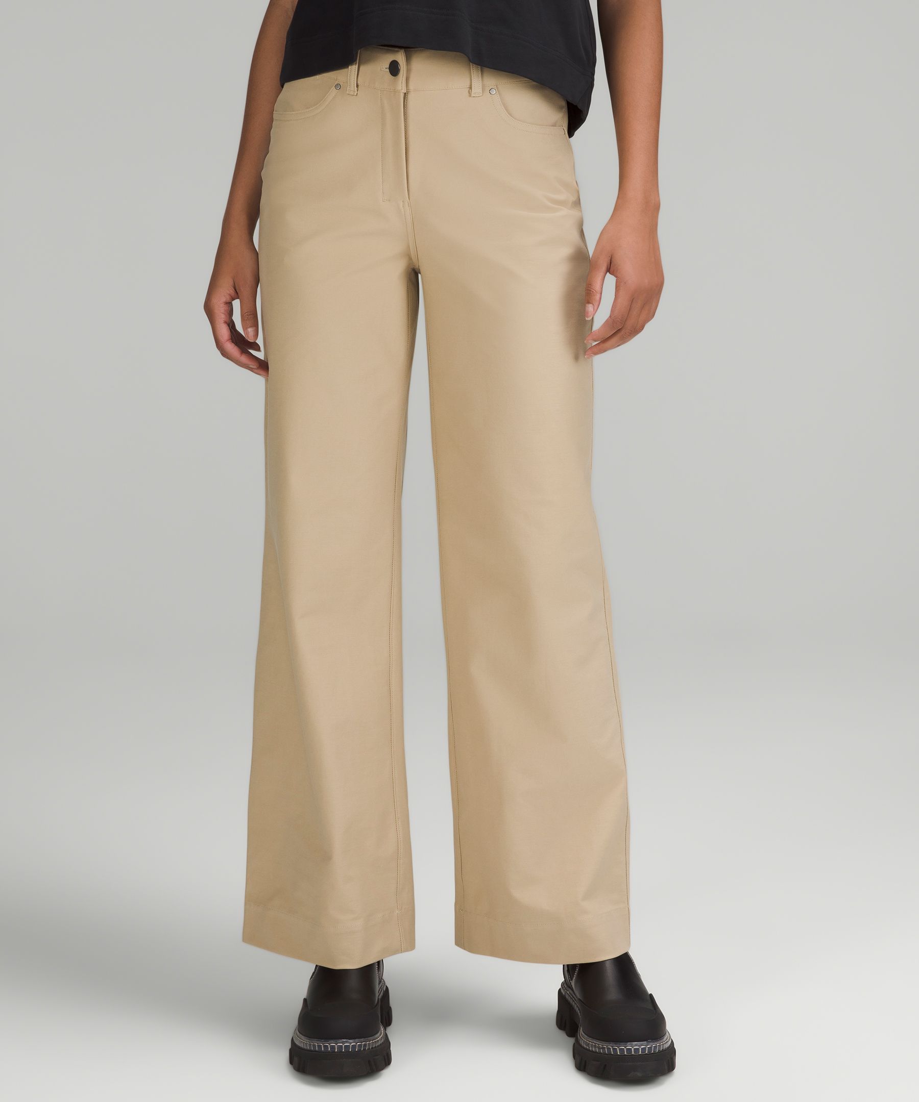 Lululemon City Sleek 5 Pocket High-Rise Wide-Leg Pant *Light Utilitech 新色特價