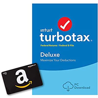TurboTax Deluxe 2018报税软件送$10 Amazon Gift Card