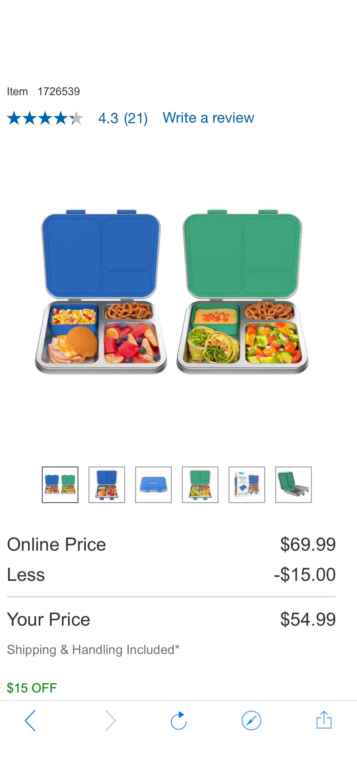 Bentgo Kids Stainless Steel Lunch Box, 2-pack | Costco