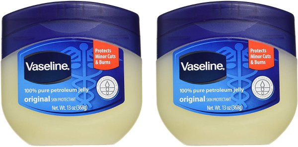 100% Pure Petroleum Jelly, Original Skin Protectant, 13 Oz (Pack of 2)
