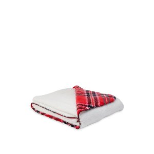 $17.99 Plaid Sherpa Blanket - Victoria s Secret 被子