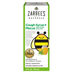 Zarbee's 儿童蜂蜜止咳糖浆 成分安全天然