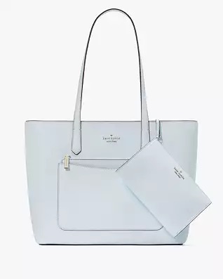 Kate Spade Outlet/Staci Tote And Wristlet 3 Piece Set is a today-only deal and marked down to just $99 (was $499)