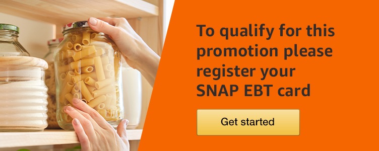 Amazon.com: Q2 2022 1st Purchase SNAP EBT Promotions: Grocery & Gourmet Food $25-$10