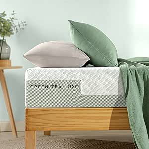 Amazon.com: ZINUS 10 Inch Green Tea Luxe Memory Foam Mattress / Pressure Relieving / CertiPUR-US Certified / Bed-in-a-Box / All-New / Made in USA, King
