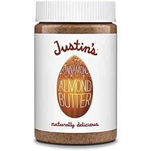 $7.23 Amazon.com : Justin s Cinnamon 杏仁酱 Butter, No Stir, Gluten-free, Non-GMO, Responsibly Sourced, 16oz Jar : Grocery & Gourmet Food