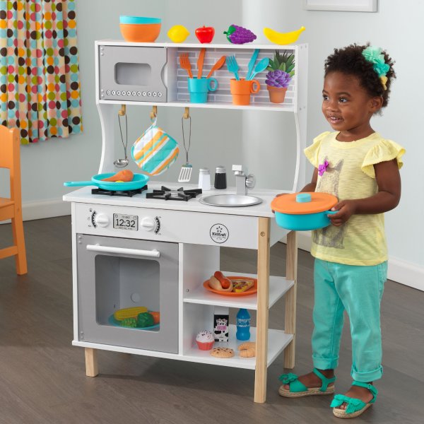 All Time Play Kitchen with 38 Piece Accessory Play Set