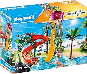 Amazon.com: Playmobil Water Park with Slides : Playmobil®: Toys &amp; Games