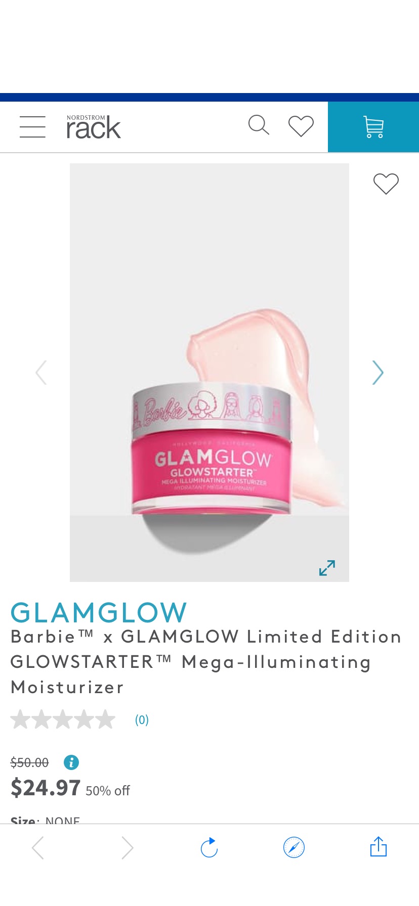 GLAMGLOW | Barbie™ x GLAMGLOW Limited Edition GLOWSTARTER™ Mega-Illuminating Moisturizer | Nordstrom Rack面膜