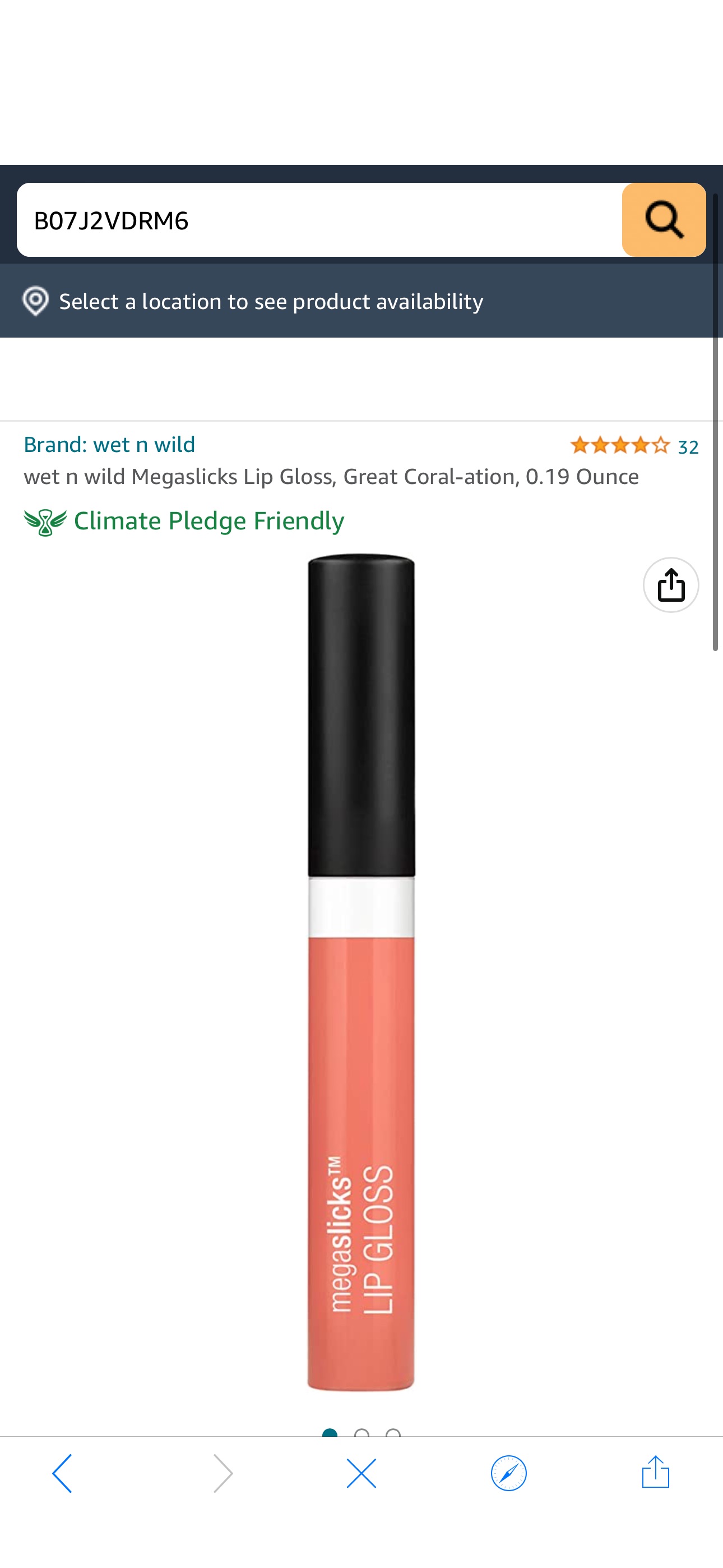 Amazon.com : wet n wild Megaslicks Lip Gloss, Great Coral-ation, 0.19 Ounce : Beauty & Personal Care