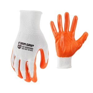 FIRM GRIP Large Nitrile Coated Work Gloves 5 Pack