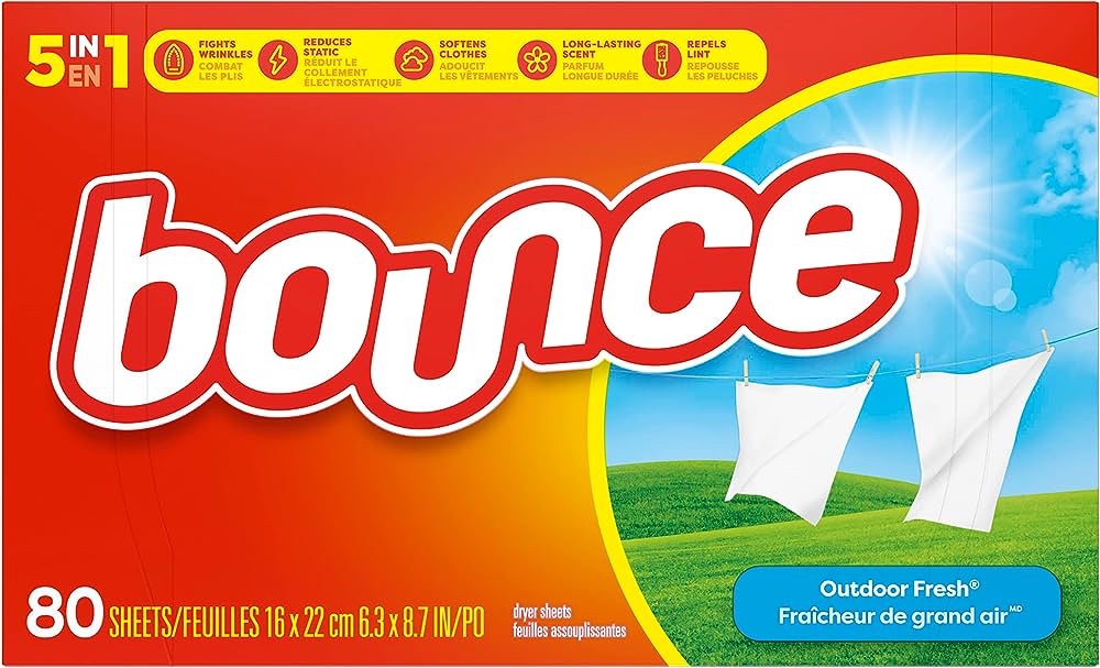 bounce Fabric Softener Dryer Sheets, Outdoor Fresh Scent, 80 Count - Packaging May Vary : Amazon.ca: Health & Personal Care