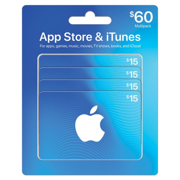 $60 App Store & iTunes Gift Cards multipack 苹果礼品卡