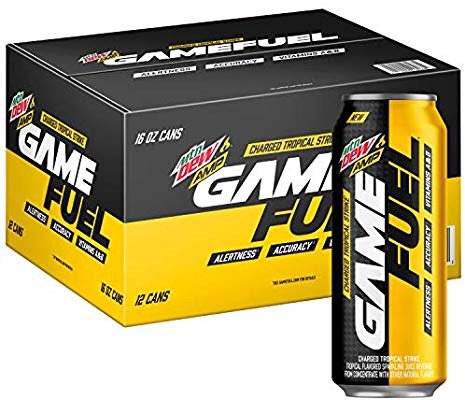 AMP GAME FUEL, Charged Tropical Strike (12 Pack)