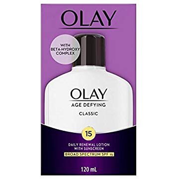 Olay Age Defying Classic Daily Renewal Lotion, With Sunscreen, Classic, 4 oz