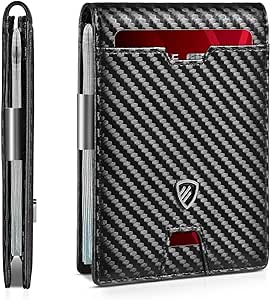 Amazon.com: RUNBOX Mens Slim Wallet with Money Clip RFID Blocking Bifold Credit Card Holder for Men with Gift Box : Clothing, Shoes &amp; Jewelry
