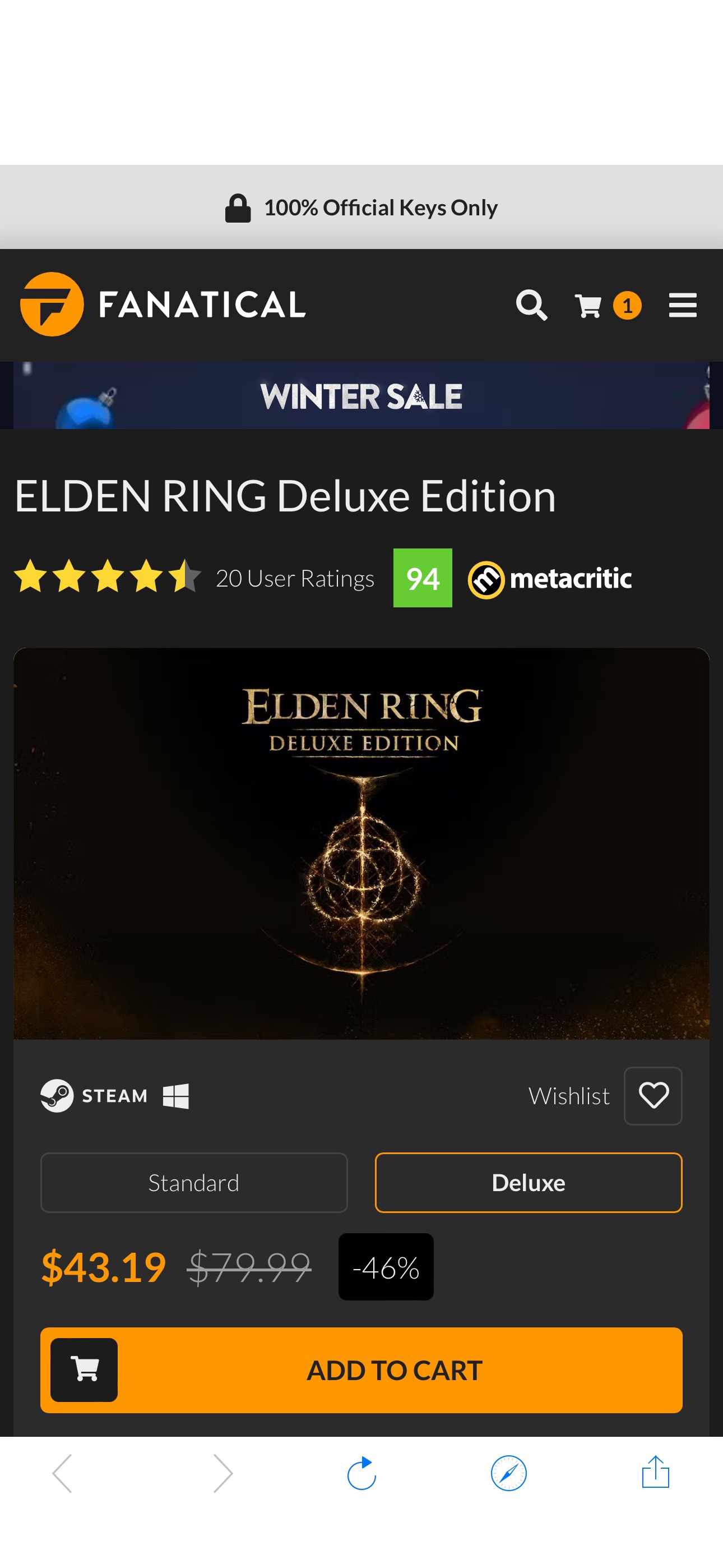 ELDEN RING Deluxe Edition | PC Steam Game | Fanatical