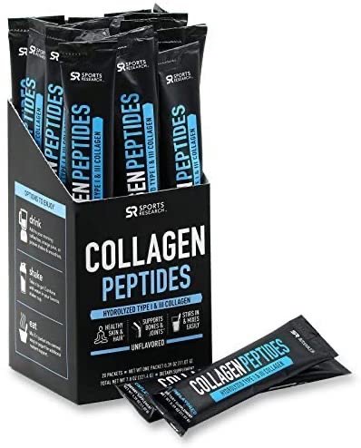 Collagen Peptides Travel Packs (20 per Box) | Non-GMO Verified, Certified Keto + Paleo Friendly & Gluten Free - Unflavored