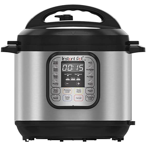 Amazon.com: Instant Pot Duo Plus 6 夸脱高压锅Quart 9-in-1 Electric Pressure Cooker, Slow Cooker, Rice Cooker, Steamer, Sauté, Yogurt Maker, Warmer & Sterilizer, 15 One-Touch Programs: Kitchen & Dining