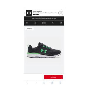 $27 Men s UA Charged Assert 9 Running Shoes | Under Armour 折扣码 EXTRA40