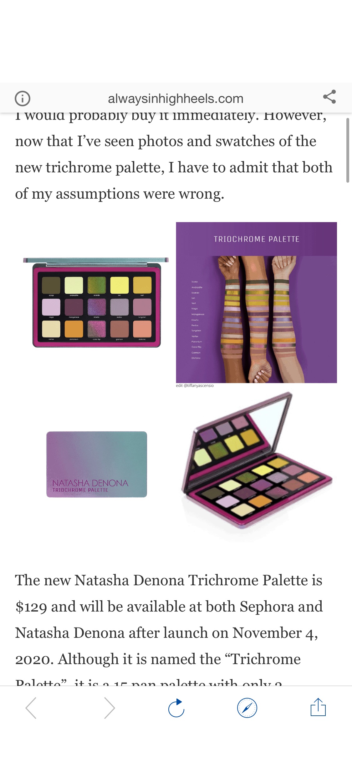 Natasha Denona 最新眼影盘 Natasha Denona Trichrome Palette 11月4日即将上市！