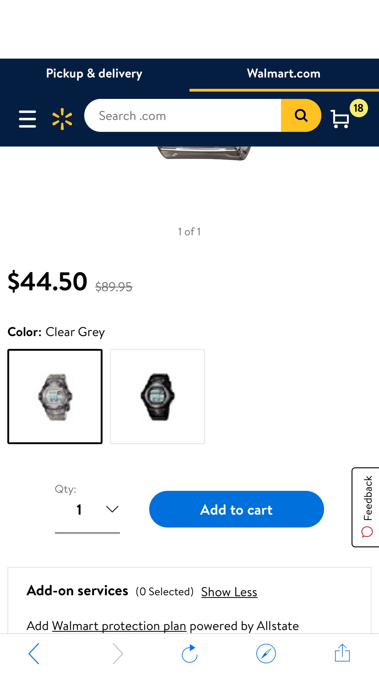 Casio - Casio Baby-G Grey Transparent Digital Watch BG169R-8M - Walmart.com - Walmart.comcasio卡西欧
