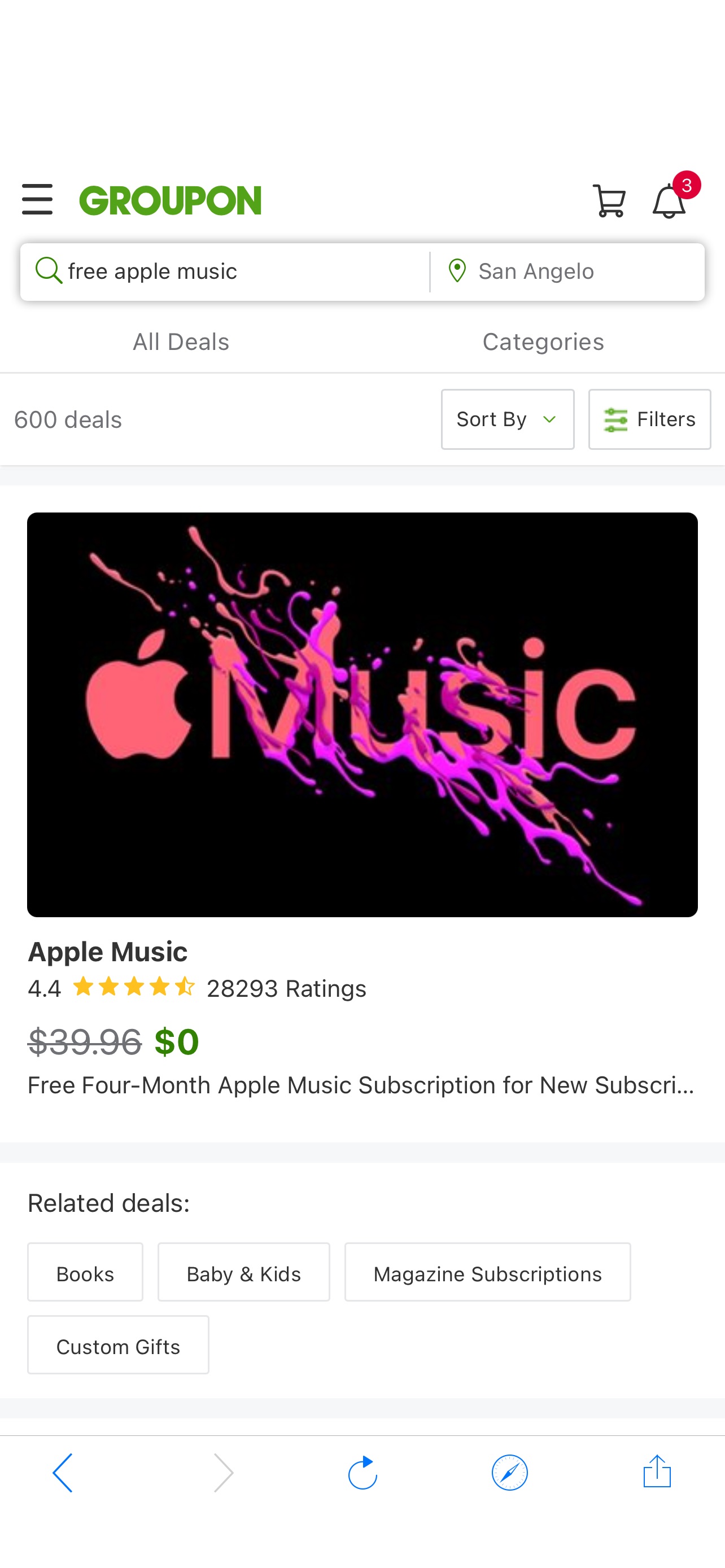 free apple music | Groupon 免费苹果音乐