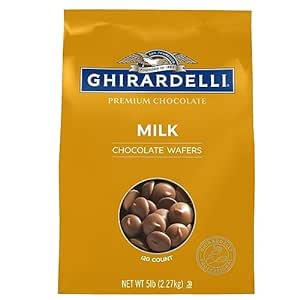 Amazon.com : Ghirardelli Chocolate Company Milk Chocolate Wafers, 5lb. Bag : Everything Else