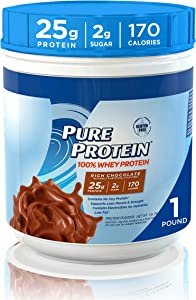 Pure Protein 巧克力口味蛋白粉1磅 不含麸质、低糖