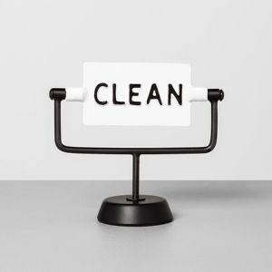 'Clean / Dirty' Reversible Sign White/Black - Hearth & Hand™ With Magnolia : Target 標語