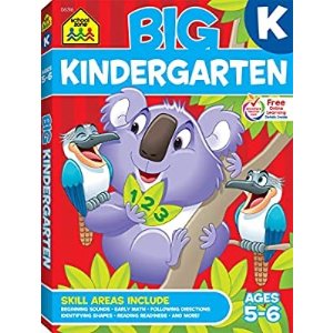 $6.29 School Zone - Big Kindergarten Workbook - 5-6岁练习册