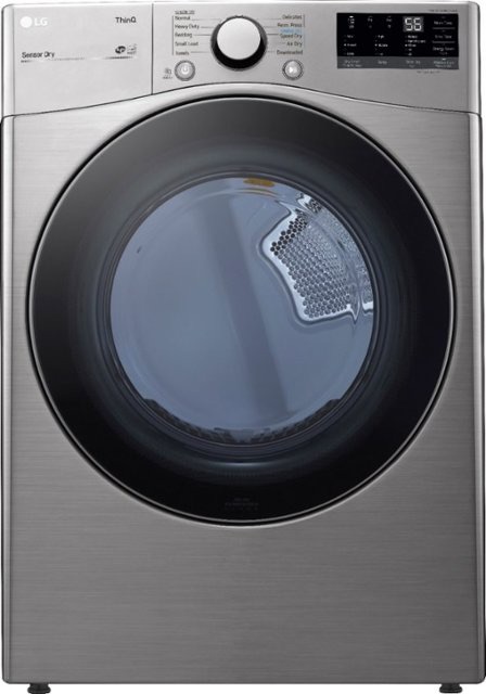 LG 7.4 Cu. Ft. Stackable Smart Electric Dryer with Built-In Intelligence Graphite Steel DLE3600V - Best Buy