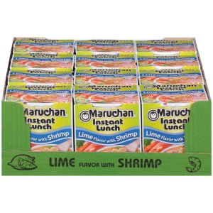 Maruchan Lime with Shrimp Instant Lunch Ramen Noodles, 2.25 oz Cup