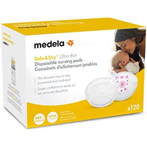 Medela Safe & Dry Ultra Thin Disposable Nursing Pads, 120 Count