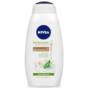 Amazon.com: NIVEA Basil and White Tea Body Wash with Nourishing Serum, 20 Fl Oz Bottle : Everything Else