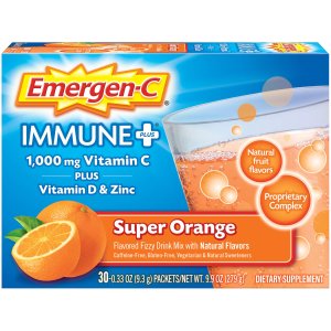 Emergen-C Immune+ in Super Orange flavor 30 Count